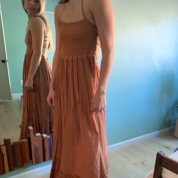 Free People Burnt orange dress extratropical - Picture 3 of 4